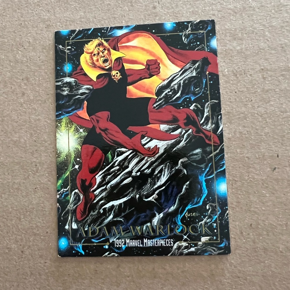 1992 SkyBox Marvel Masterpieces Adam Warlock #10 Trading Card Near Mint
